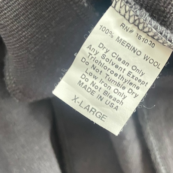 🛑SOLD ETIMI Outerwear Gray Shawl Collar Merino Wool Wrap Sweater Jacket USA - Picture 10 of 10